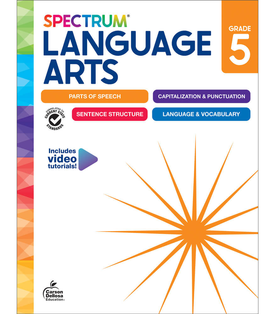 Spectrum Language Arts Grade 5 Wbk