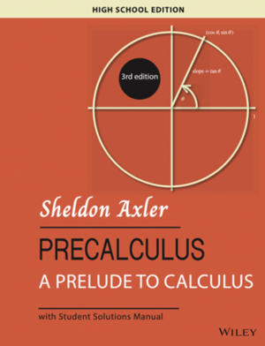 [9781394328017] Precalculus A Prelude to Calculus 3E - Student Book