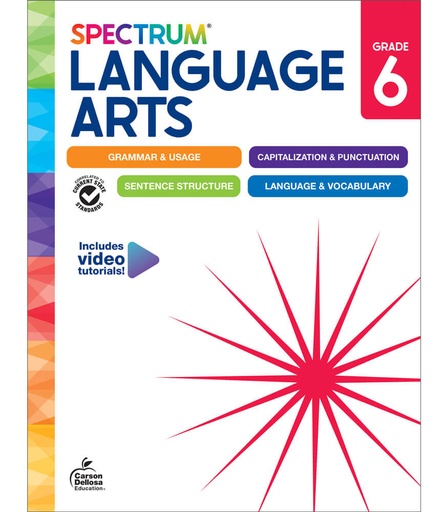 [9781483871400] Spectrum Language Arts Grade 6 Wbk