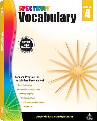 [9781483811918] Spectrum Vocabulary Grade 4